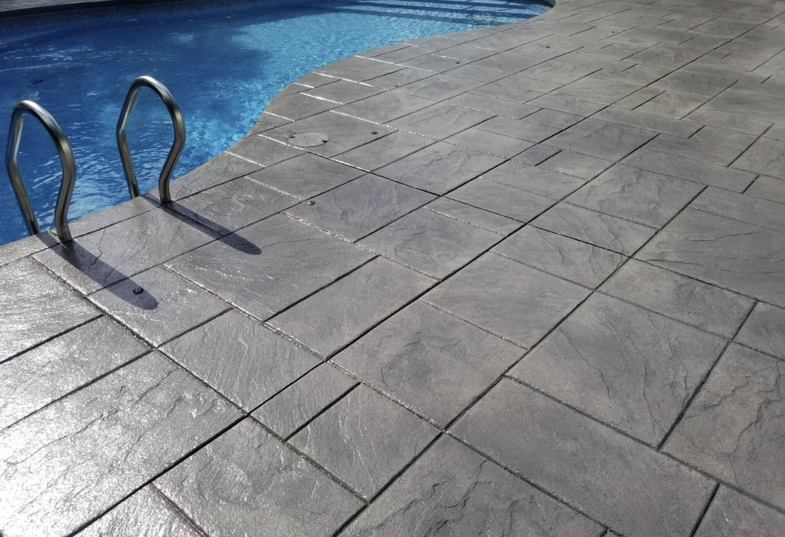 Stamped concrete walkway installation in Santa Clara, CA